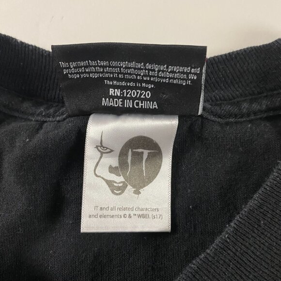 The Hundreds It Pennywise T Shirt Men's XL Black Cotton Stephen King - Picture 4 of 8
